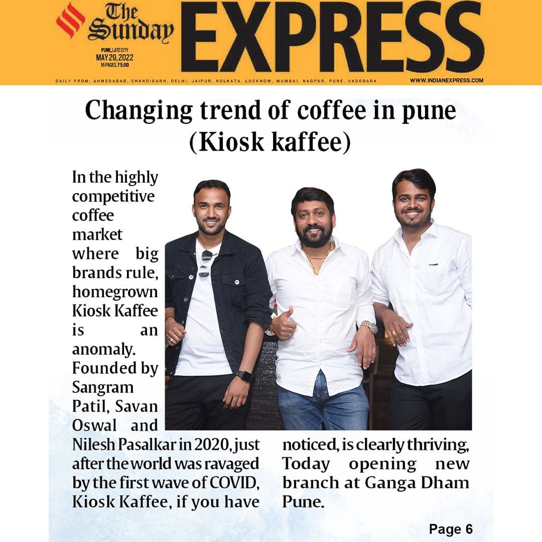 Kiosk Kaffee is Changing Trend of Coffee in Pune