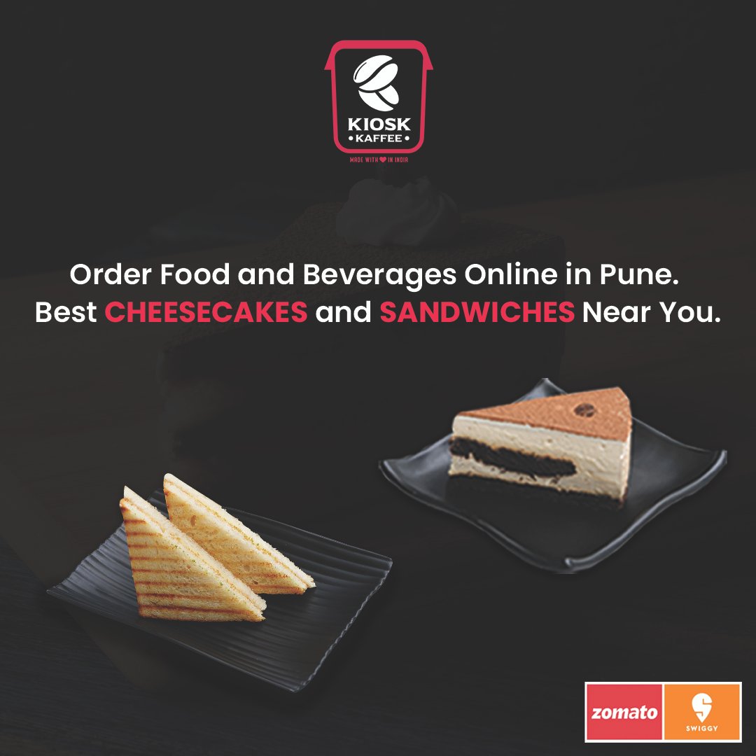 Order Food and Beverages Online in Pune. Best Cheesecakes and Sandwiches Near You.